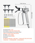 Airless Paint Spray Gun 3600PSI High Pressure 5 Tips