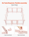Whelping Box 1.54x1.5m Transparent Plastic Pen Large Dogs Puppies