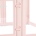 Whelping Box 1.54x1.5m Transparent Plastic Pen Large Dogs Puppies