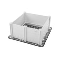 Whelping Box 980x980mm Plastic Puppies Playpen Adjustable Door Pee Pad