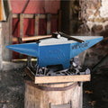 Single Horn Anvil 44Lbs Steel Blacksmith Forge Tool Round Square Hole