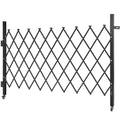 Folding Security Gate 1900x1310mm Lockable Scissor Swivel Casters