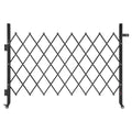 Folding Security Gate 1700x1310mm Lockable Scissor Retractable Steel