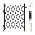 Folding Security Gate 1700x1310mm Lockable Scissor Retractable Steel