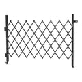 Folding Security Gate 1700x1310mm Lockable Scissor Retractable Steel