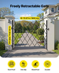 Security Gate Folding Scissor 1800x1610mm Steel Lockable