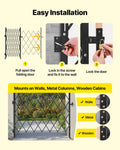 Security Gate Folding Scissor 1800x1610mm Steel Lockable