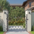 Security Gate Folding Scissor 1800x1610mm Steel Lockable