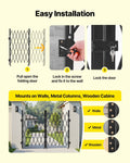 Artiss Security Gate 3200x1605mm Scissor Retractable Lockable Steel