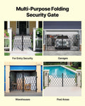Artiss Security Gate 3200x1605mm Scissor Retractable Lockable Steel