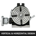 Rotary Table 150mm 6inch Milling Horizontal Vertical 4-Slot