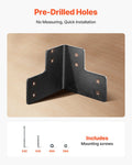 Workbench Corner Bracket Kit 8Pc 1000kg Heavy Duty Steel Angle