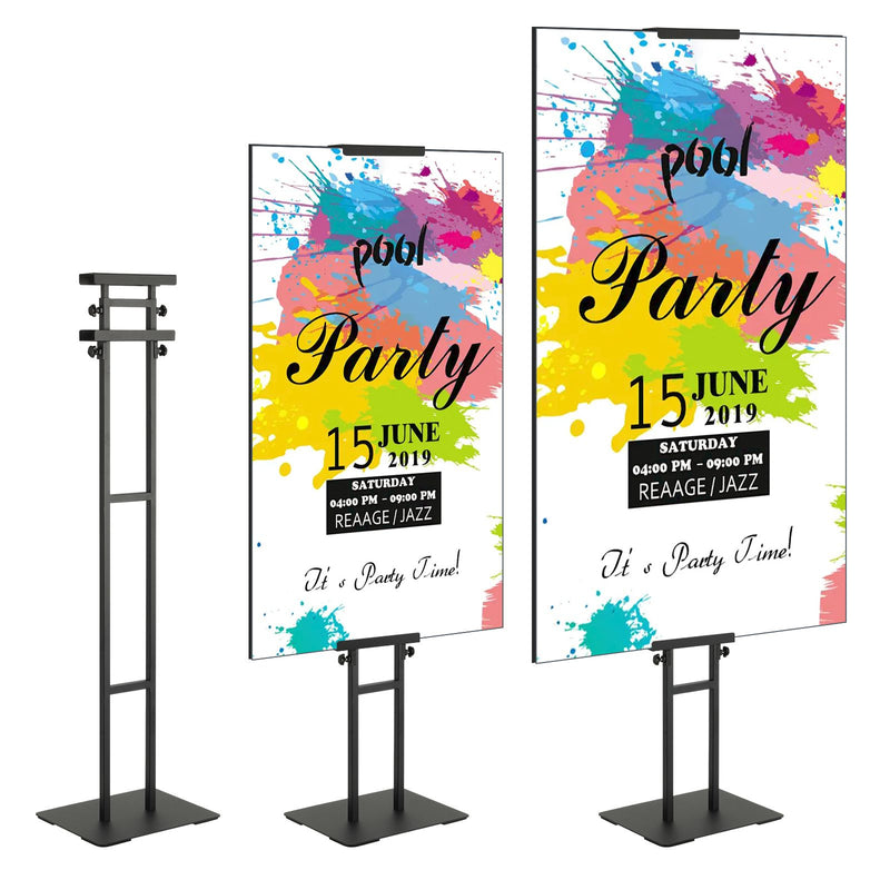 Poster Stand, Adjustable Height Up to 75