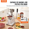 Commercial Burger Patty Maker 100mm Stainless Steel Press