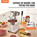 Commercial Burger Patty Maker 150mm Stainless Steel Press