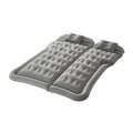 Car Air Mattress Inflatable Camping Bed Grey Flocking with Pump