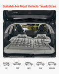 Car Air Mattress Inflatable Camping Bed Grey Flocking with Pump