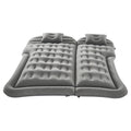 Car Air Mattress Inflatable Camping Bed Grey Flocking with Pump