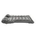 Car Air Mattress Inflatable Camping Bed Grey Flocking with Pump
