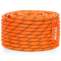 Double Braided Polyester Rope 12.7mm 36.57m Orange/Black