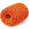 Double Braided Polyester Rope, 19 mm x 67.06 m, 24 Strands, 88.96kN Breaking Strength Outdoor Climbing Rope, Arborist Rigging Rope for Rock Hiking Camping Swing Rappelling Rescue, Orange/Black