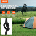 VEVOR Braided Nylon Rope 5mm x 304.8m 32 Strand 3.20kN Climbing