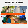 VEVOR Braided Nylon Rope 5mm x 304.8m 32 Strand 3.20kN Climbing