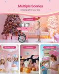 Candy Floss Maker 1000W Commercial Cotton Candy Machine 52cm Pink