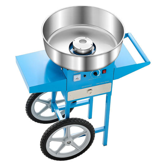 Electric Candy Floss Maker 1000W 52cm Bowl Stainless Steel Cart