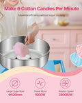 Electric Candy Floss Maker 1000W 52cm Bowl Stainless Steel Cart