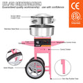 Cotton Candy Machine 1000W Cart Sugar Floss Maker Party Commercial