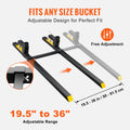 Pallet Forks 907kg 1490mm Clamp Tractor Bucket Skid Steer Loader