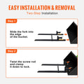 Pallet Forks 907kg 1490mm Clamp Tractor Bucket Skid Steer Loader