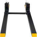 Pallet Forks, 907 kg Clamp on Pallet Forks, 1490 mm Total Length Heavy Duty Pallet Forks with Adjustable Stabilizer bar, Tractor Bucket Forks for Tractor Attachments, Skid Steer, Loader Bucket
