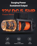 12V Electric Winch 4500kg Synthetic Rope Wireless Remote IP67