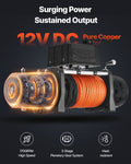 Electric Winch 5400kg 12V Synthetic Rope Wireless Remote IP55
