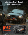 12V Electric Winch 5400kg Synthetic Rope Wireless Remote IP67