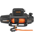 12V Electric Winch 5400kg Synthetic Rope Wireless Remote IP67