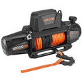 12V Electric Winch 5400kg Synthetic Rope Wireless Remote IP67