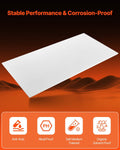HDPE Plastic Sheet 610x1219mm 13mm Thick White High Density