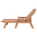 Chaise Lounge 6 Position Adjustable 181kg Weight Capacity Brown