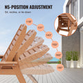 Chaise Lounge 6 Position Adjustable 181kg Weight Capacity Brown