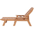 Chaise Lounge 6 Position Adjustable 181kg Weight Capacity Brown