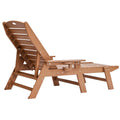 Chaise Lounge 6 Position Adjustable 181kg Weight Capacity Brown