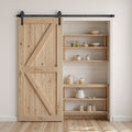Sliding Barn Door Hardware Kit 1830mm Single Black