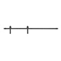 Sliding Barn Door Hardware Kit 1830mm Single Black