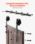 Sliding Barn Door Hardware Kit 1500mm Black Single