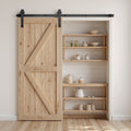 Sliding Barn Door Hardware Kit 1500mm Black Single