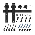 Sliding Barn Door Hardware Kit 1500mm Black Single