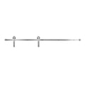 5FT Sliding Barn Door Hardware Kit 330LBS Single Track Silver